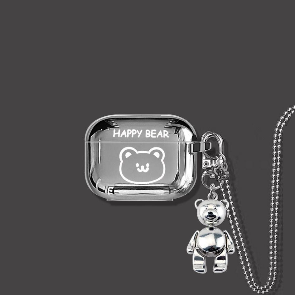HAPPY Bear AirPods 3 Case+Keyring+Necklace