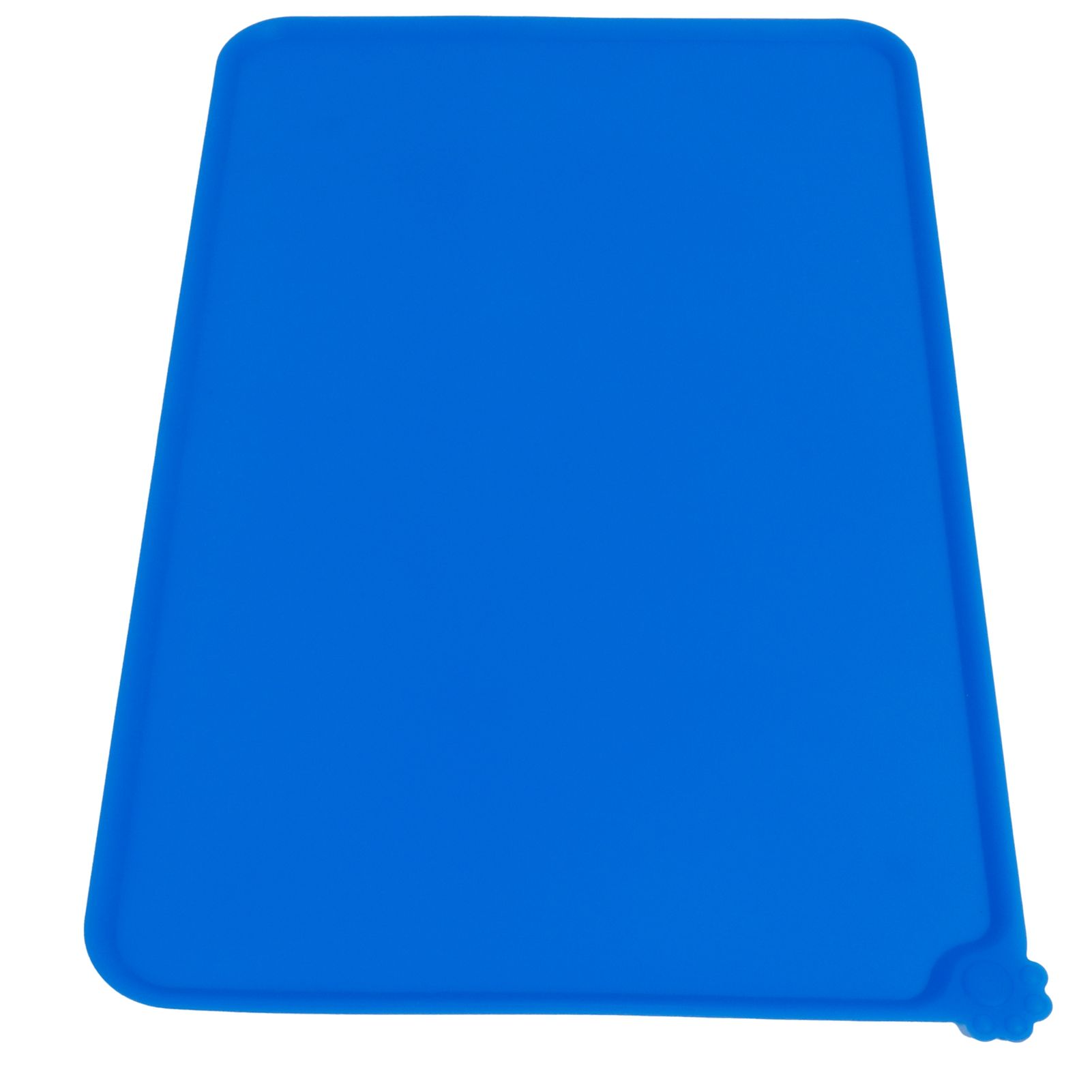 Pet Food Pad Silicone Waterproof Non Slip Bowl Drinking Feeding Mat Placemat for Dog Cat(Blue ) — image 4