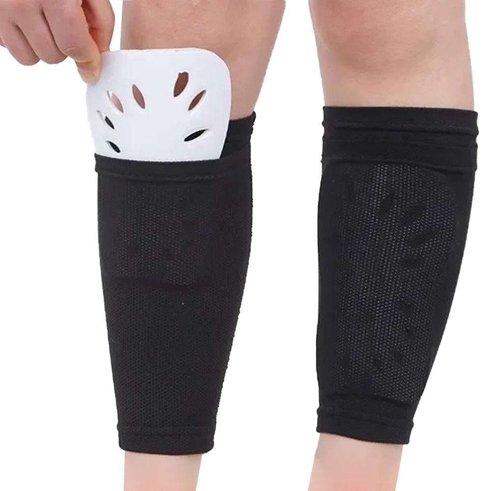 Pair of Soccer Shin Guards Breathable Calf Protective Gear for Adults White — image 2