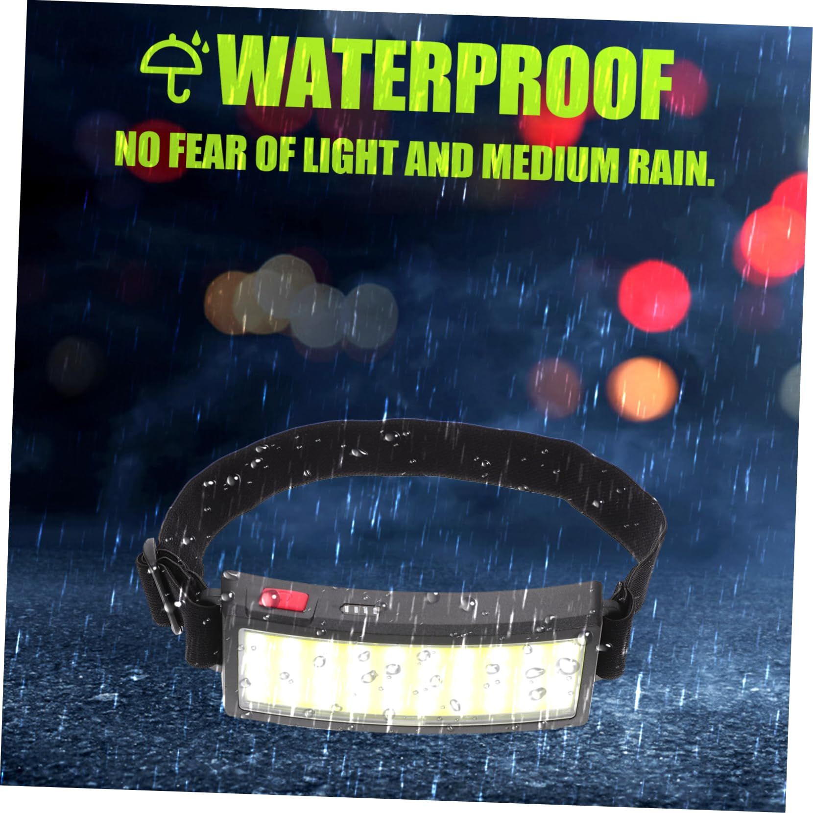 Head Lights for Forehead, Headlamps for Adults Rechargeable Waterproof Head Lamp for Hard Hat,Work,Cycling โ image 3