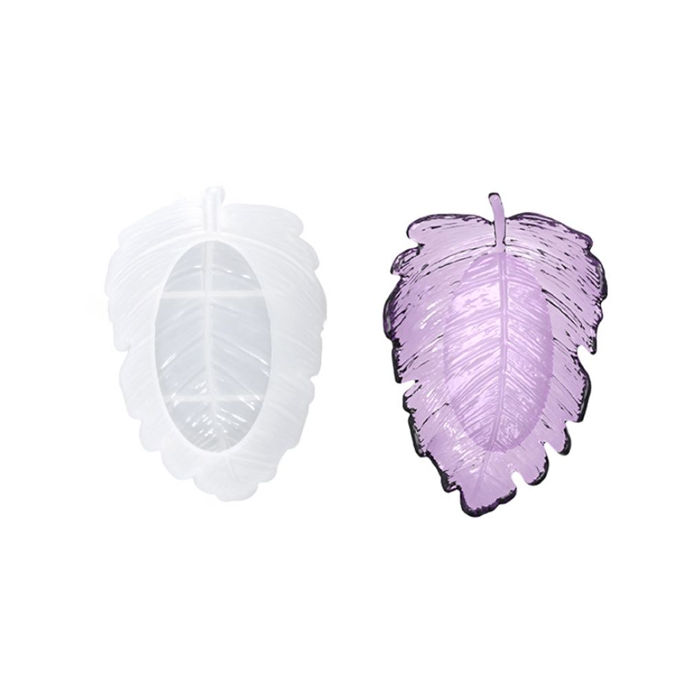 3 Pcs Leaves Silicone Mould Leaves Resin Casting Mould Tray Epoxy Resin Moulds Tray DIY Coaster Tray Casting Mould โ image 5