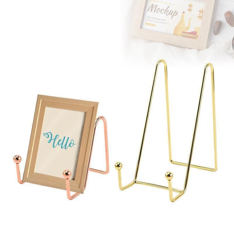 Iron Display Stand Dish Rack-Plate Bowl Picture Frame Photo Book Pedestal Holder - Black-S — image 4