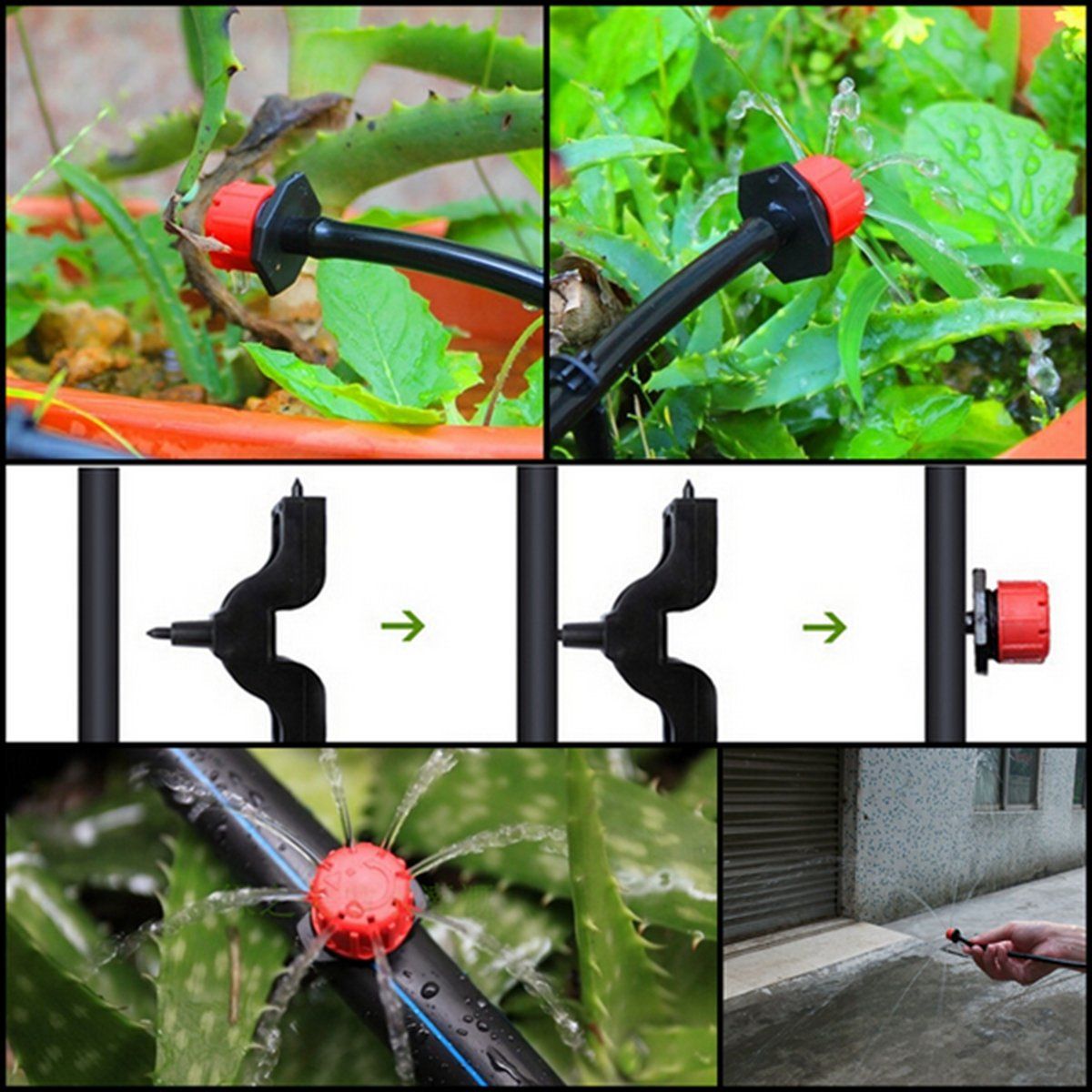 Adjustable Irrigation Drippers Sprinklers, New Adjustable Irrigation Drippers for Dripper Irrigation Tubing, Drip Irrigation Emitters — image 2
