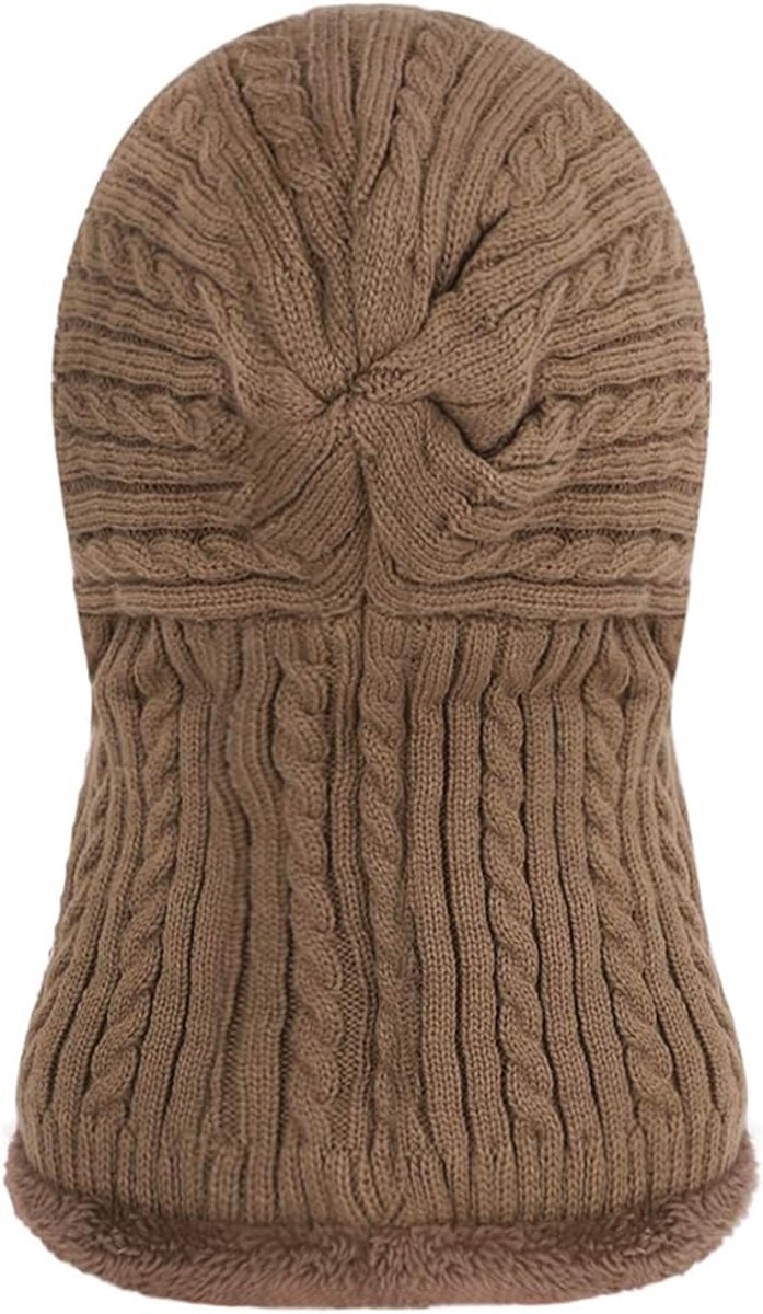 Warm Winter Hat with Fleece Lining - Balaclava Scarf Set - for Skiing, Hiking and Winter Sports — image 3