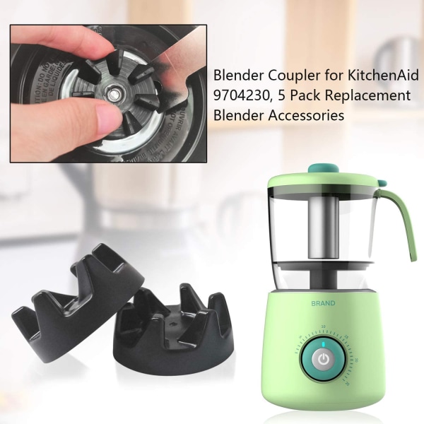 6 pcs Mixer Rubber Coupling Gear for Kitchenaid 9704230 โ image 2