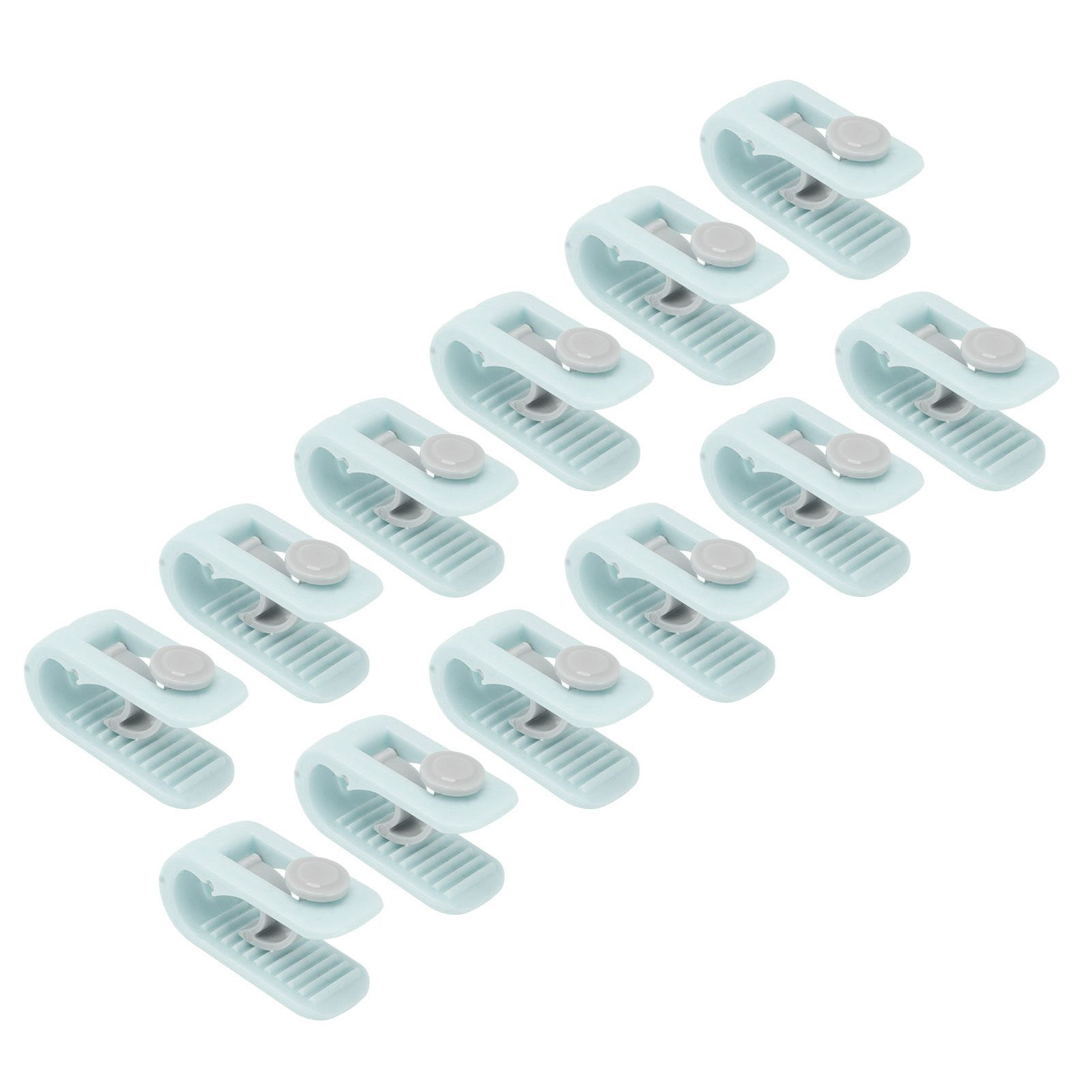 12pcs Bed Sheet Clips Prevent Slip Needleless Safe 180 Degree Closure Universal Quilt Cover Fastener for Home Green โ image 2