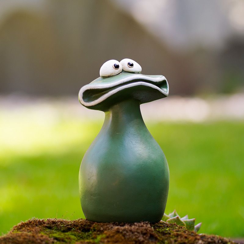 Garden Decorations, Big Mouth Frog Family of Three Waterproof Resin Garden Statue Decoration Outdoor/Indoor — image 5