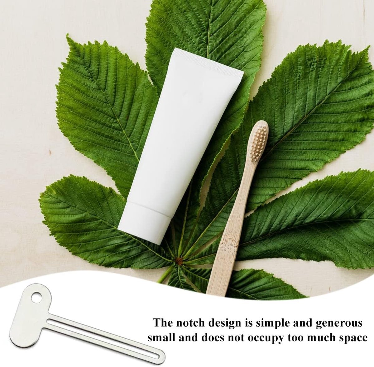 Toothpaste Squeezer - 4 pieces - Tube Squeezer - Stainless steel - silver - key-shaped - Environmentally friendly - Ergonomic design - Suitable for toothpaste — image 4