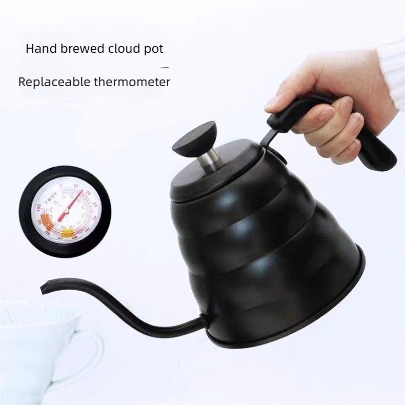 Gooseneck Kettle with Thermometer - 1.2L Pour Over Coffee & Tea Kettle,Stainless Steel Gooseneck Kettle Pot, Precision Pour Drip Spout, Suitable for — image 2