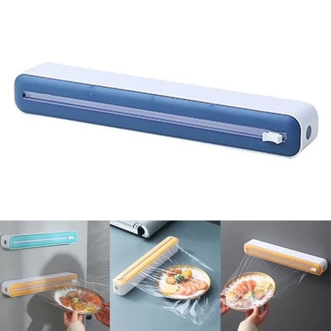 Blue Foil Cutter Holder for Aluminum and Plastic Foil, 36x7x5cm