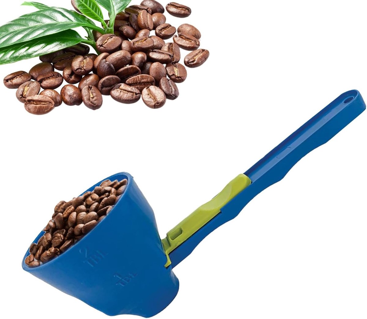 Measuring Spoon - Measuring Spoons - Coffee Measuring Spoon - Coffee- Measuring Spoon - Coffee Scoop - Plastic - Blue - For Precise Weighing and Measuring