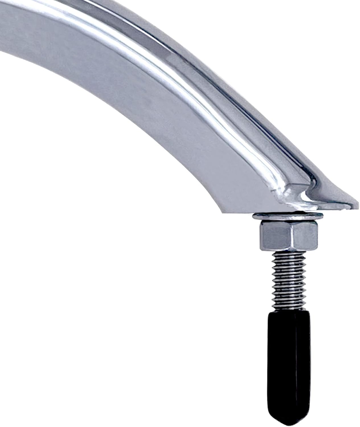2PCS Boat 316 Stainless Steel 8-3/4'' Polished Grab Handle Oval Tube Bar Handrail for Marine Yacht RV — image 4