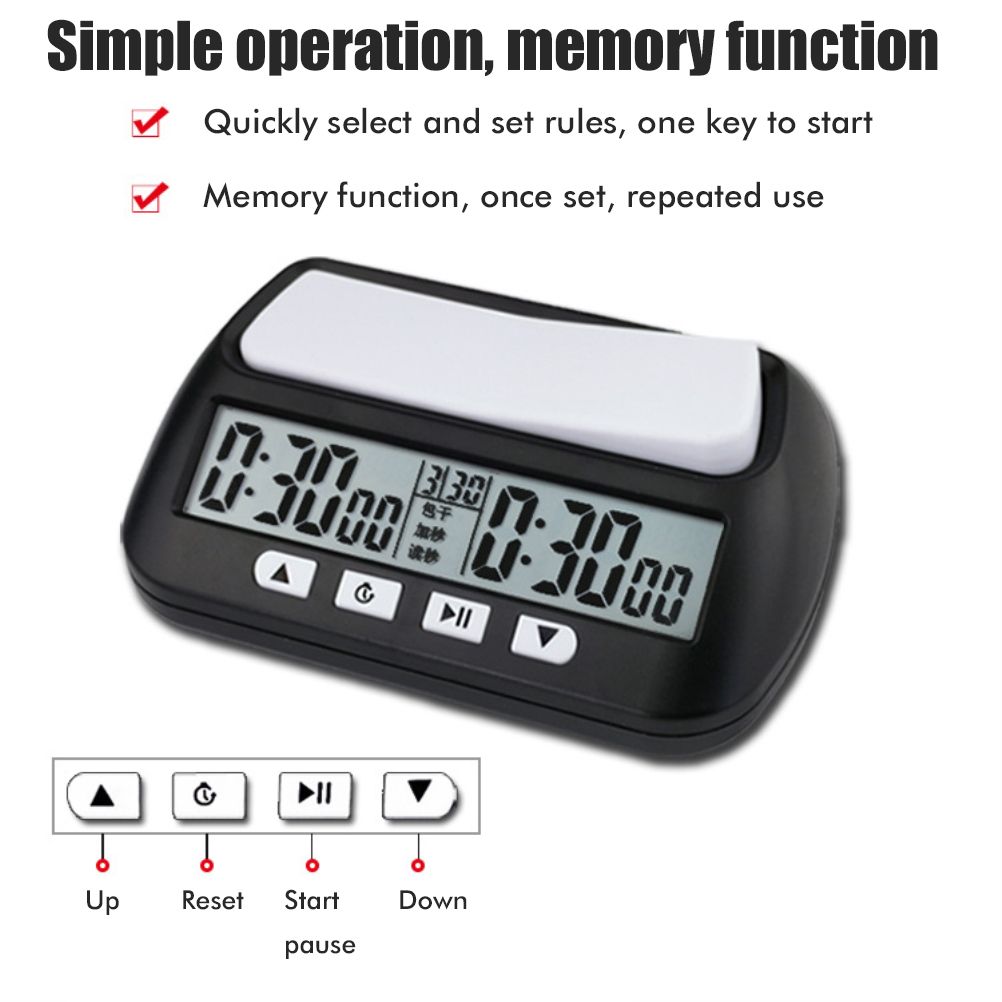 Professional Chess Clock Game Timer Chess Timer Count Down Timer International Chess Timer Clock โ image 4