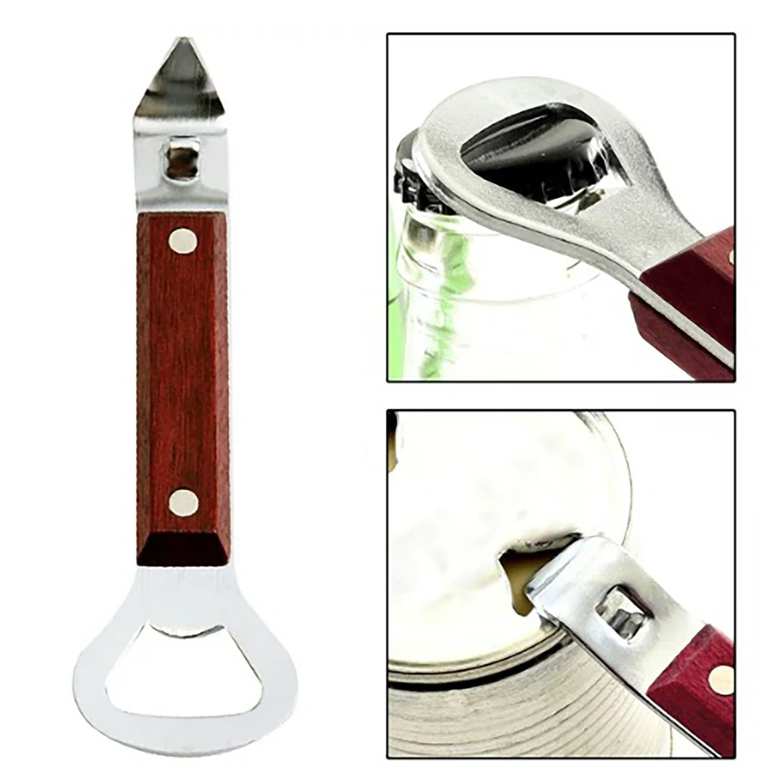 2pc For Manual Bottles Cans Portable Stainless Steel Beer Bottle Can Jar Cap Opener Party Kitchen Bar Wine — image 5