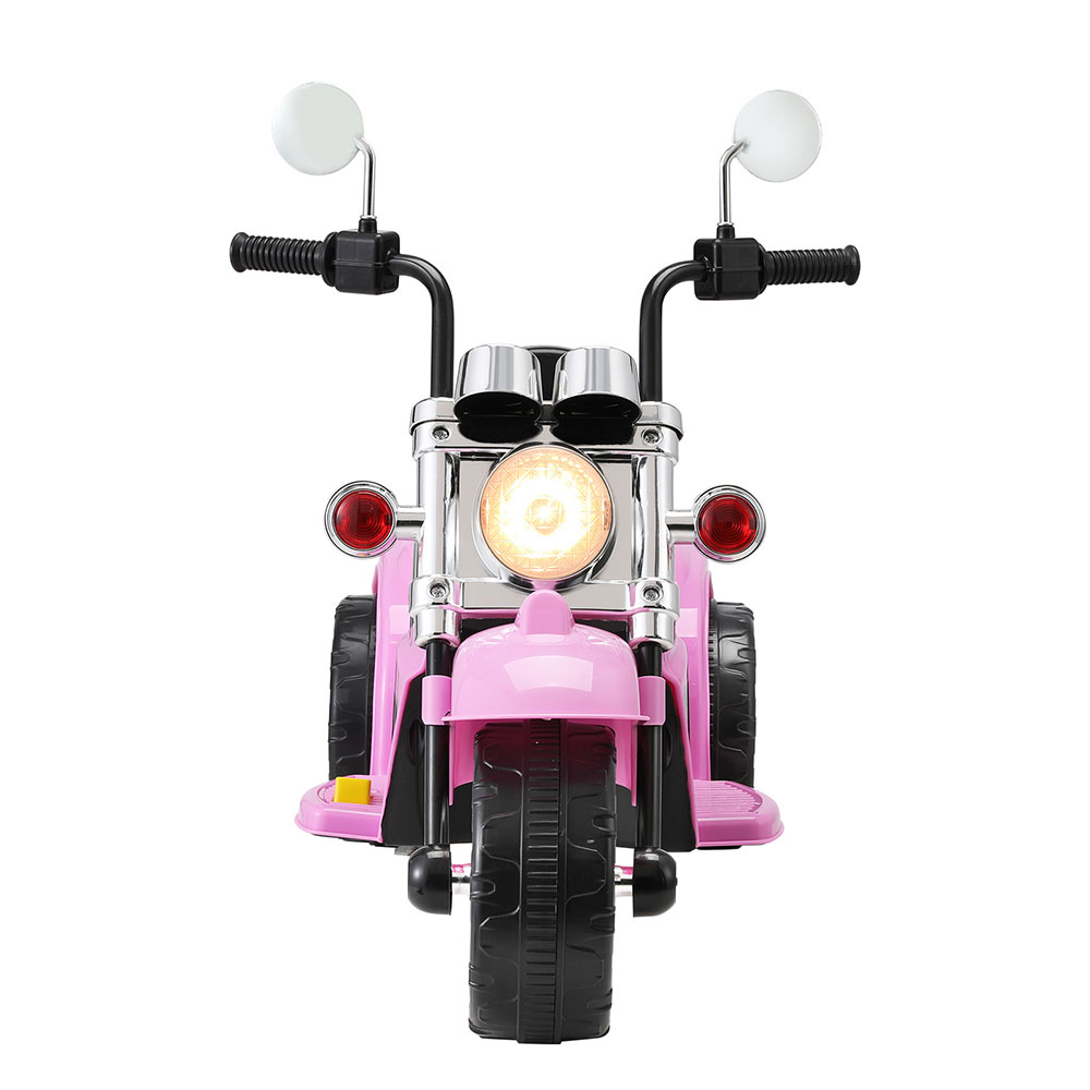 Rigo Kids Ride On Car Motorcycle Motorbike Electric Toys Horn Music 6V Pink — image 3