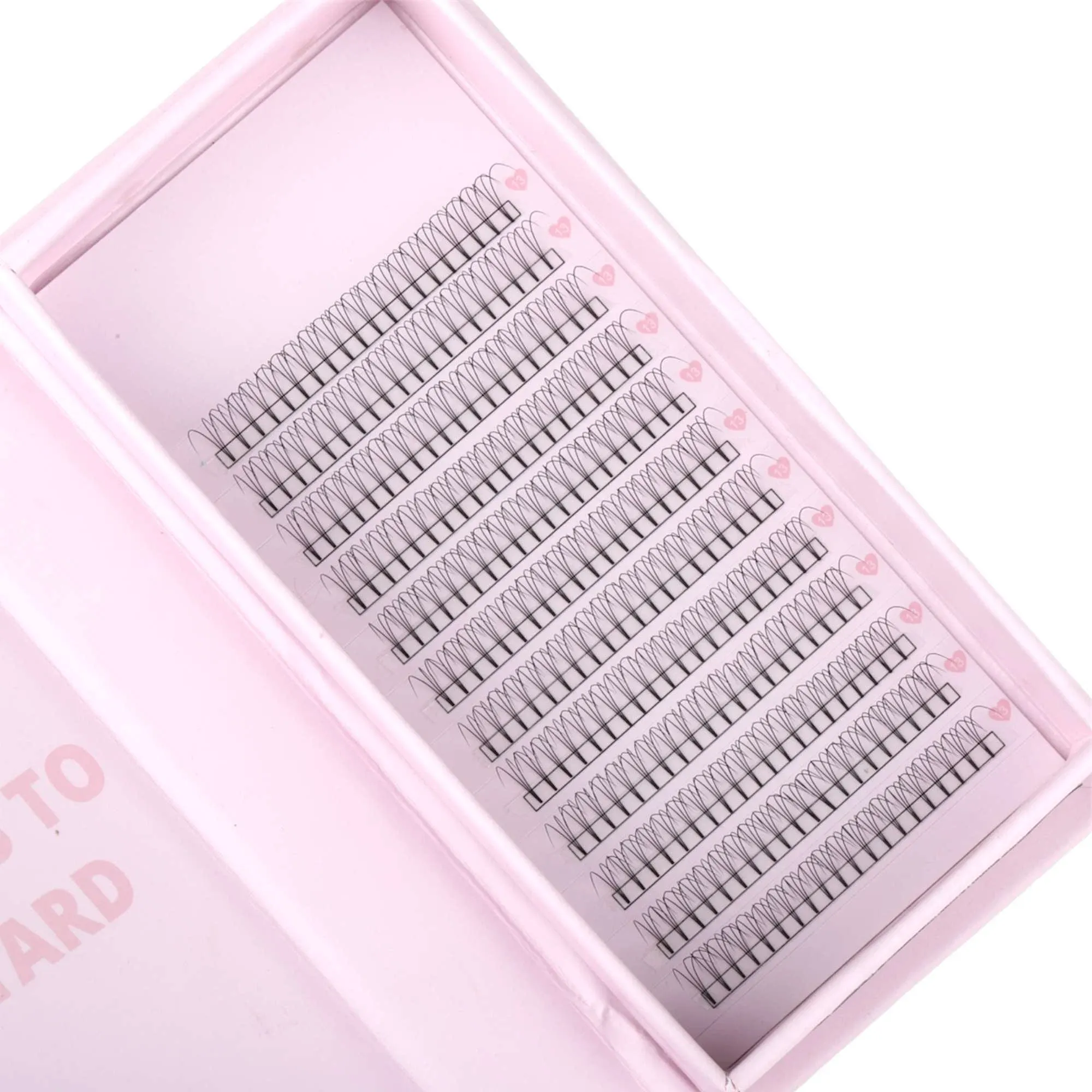 Miosh Eyelash Extensions - 3D Premade Volume Short Stem Eye Lash 0.10 / D CURL — image 5