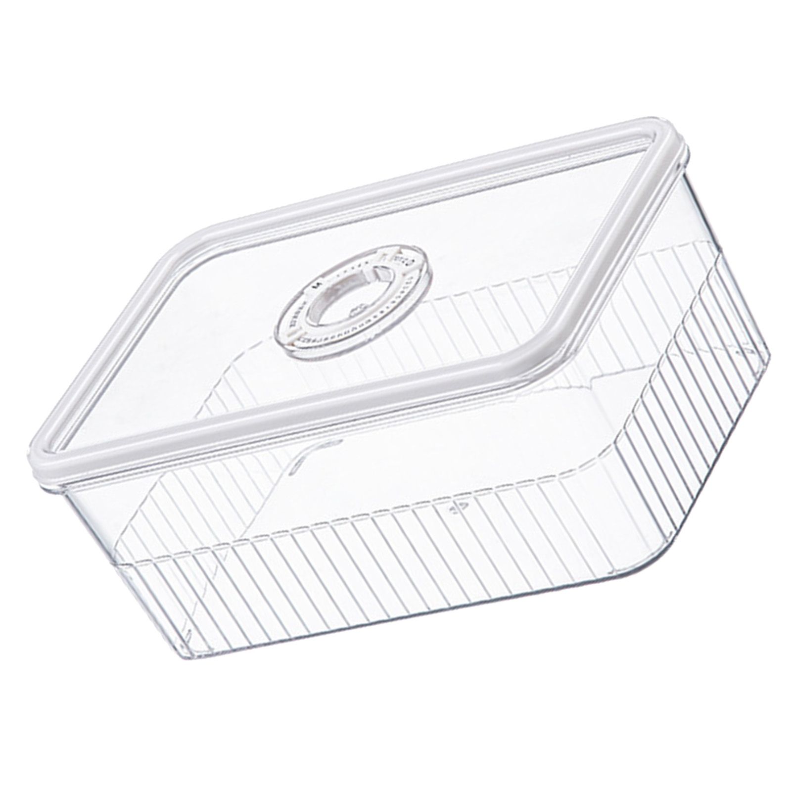 Refrigerator Storage Box with Lids Plastic Transparent Sealed Fridge Food Storage Containers for Fruits Vegetables M โ image 4