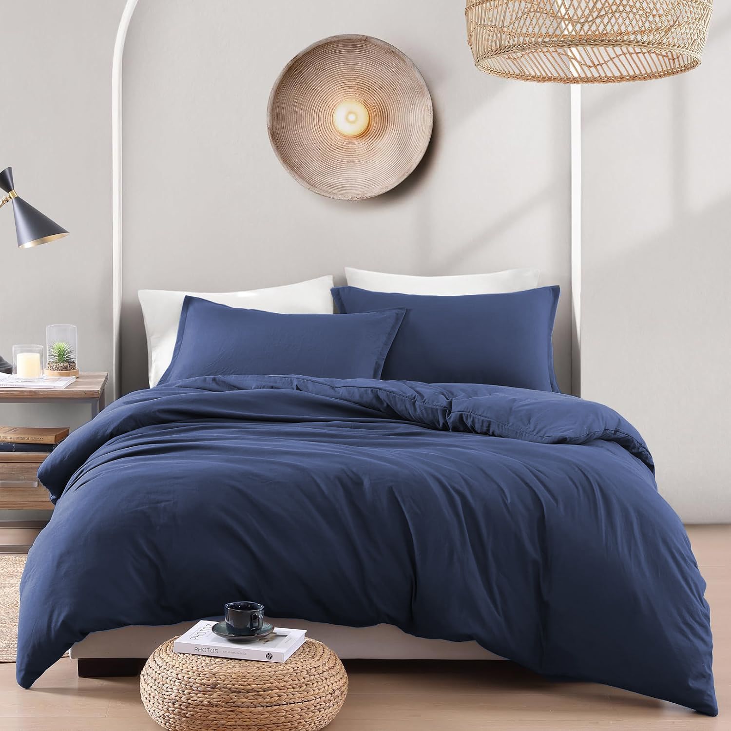 Hotel Soft Microfiber Duvet Cover Set-2000TC Quilt Cover Set & Pillowcases -1 Donna Cover Zipper Closure & 1 x Pillowcases-Breathable Bedding - Wrinkle, Fade — image 6