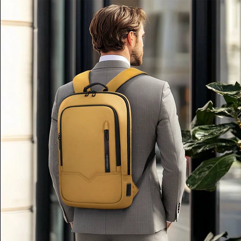 15.6-Inch Thin Laptop Backpack Yellow — image 6
