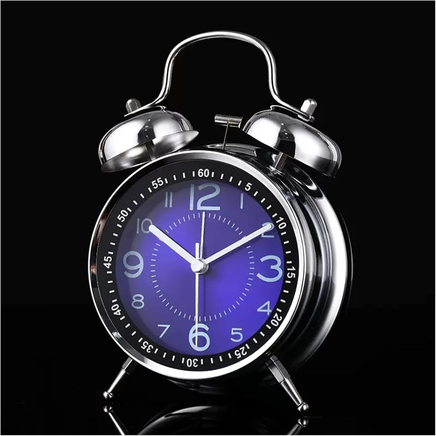 Twin Bell Alarm Clock with Backlight, 4 Inch