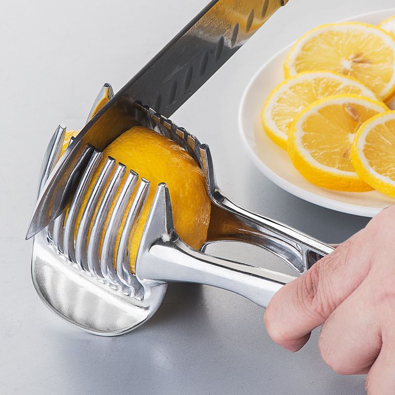 Versatile Household Kitchen Gadget for Lemon & Tomato Slicing, Heat-Resistant Food Clip, Quick & Handy Fruit Slicer 7.09inch X 2.36inch — image 2