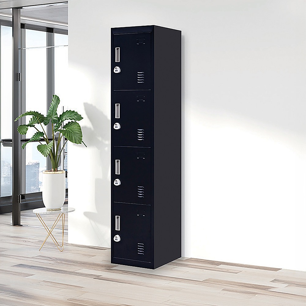 4-Door Vertical Locker for Office Gym Shed School Home Storage โ image 2