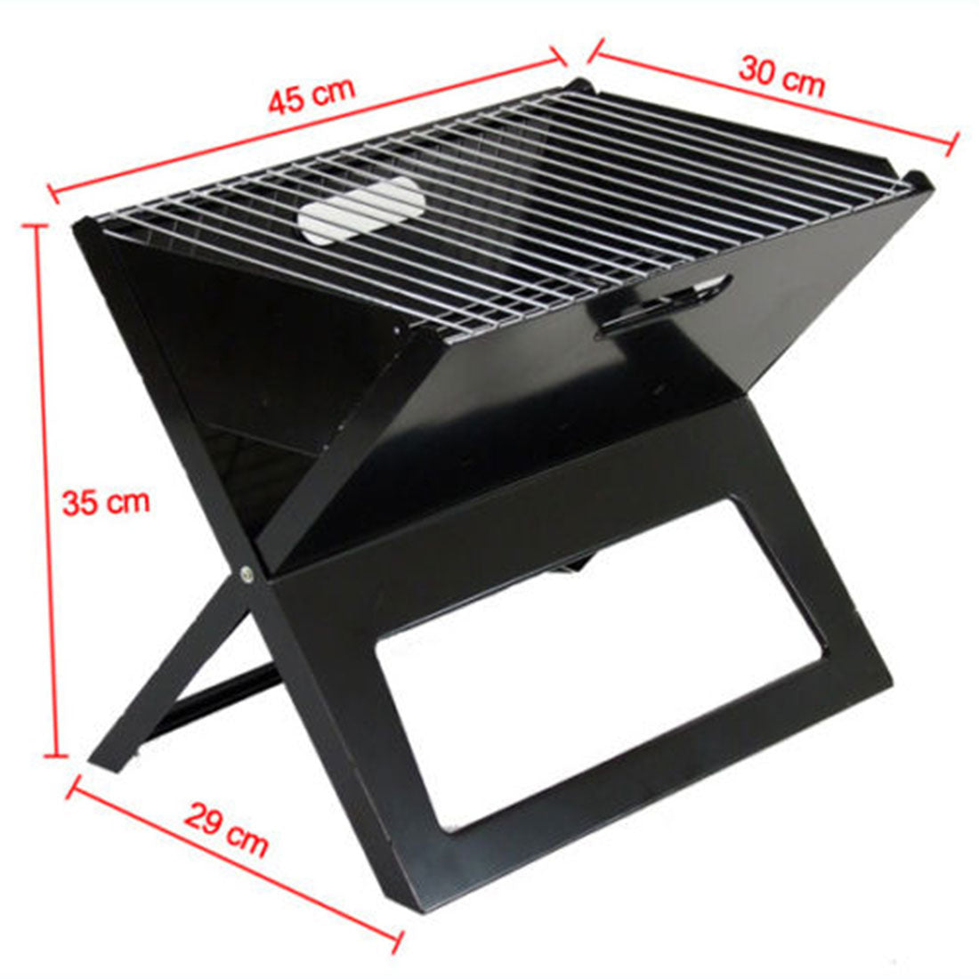 Portable Notebook Grill Foldable Folding Charcoal BBQ Camping Picnic Barbecue — image 5