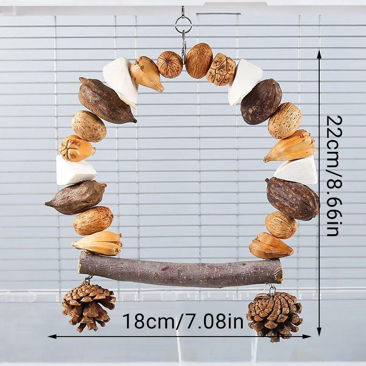 Parrot Chew Toy For Training Climbing Grinding Teeth Relief Durable Bird Toy - Pineapple Fruit โ image 4