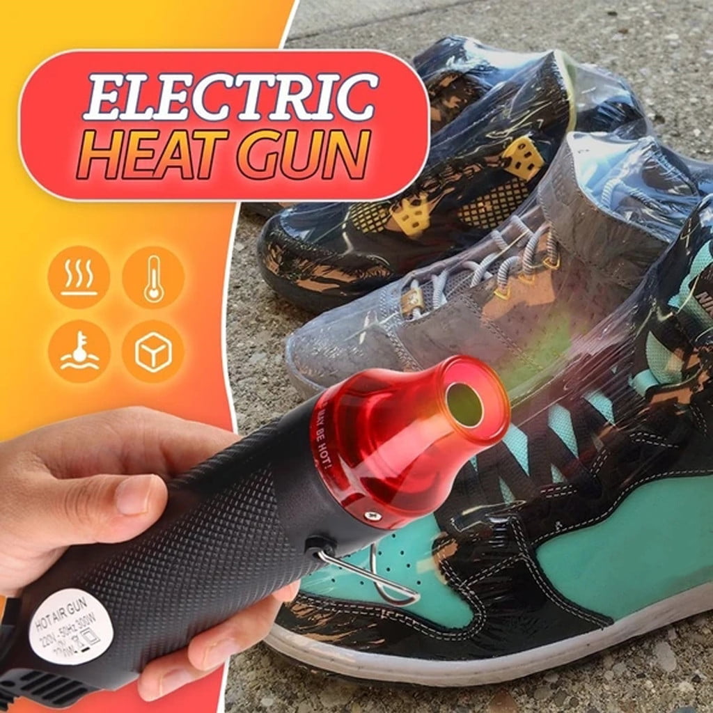 Multifunctional Hot Air Gun 220V Hot Air Gun Black - Flat Plug 1 × Heat Gun Paint Heat Shrink Wrap Tool Crafts Diy Drying Embossing Tools & Home Improvement — image 2