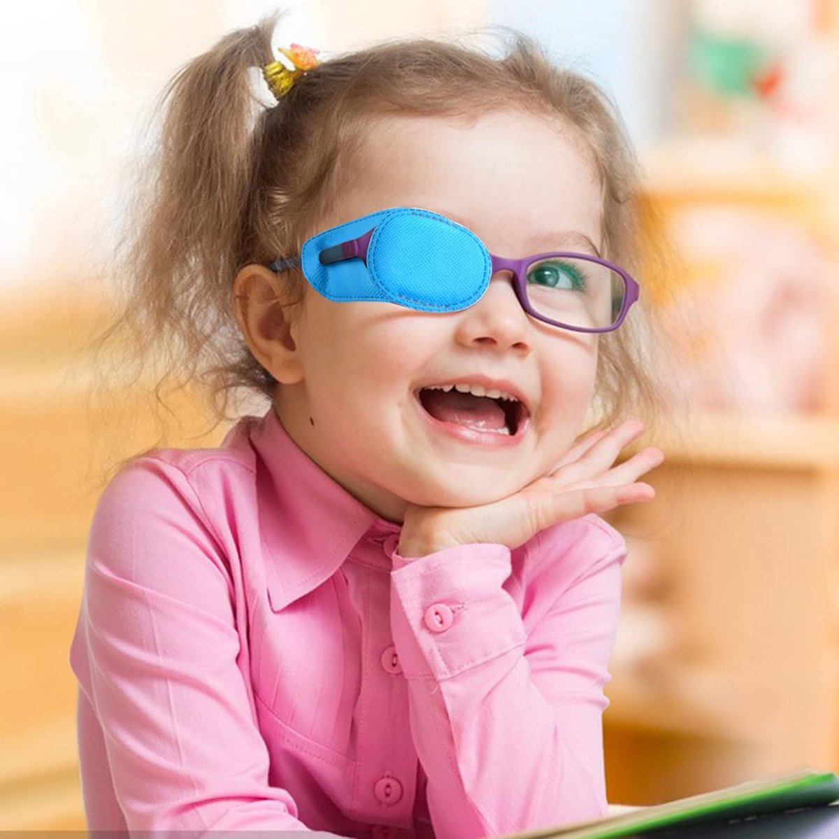 Eye Patch - 12 Pieces - Eye Patch - Eye Treatment - Reusable - For Lazy Eye Or After Surgery - Laser Eye Surgery - Lazy Eye - Amblyopia - Strabismus - Improve — image 3