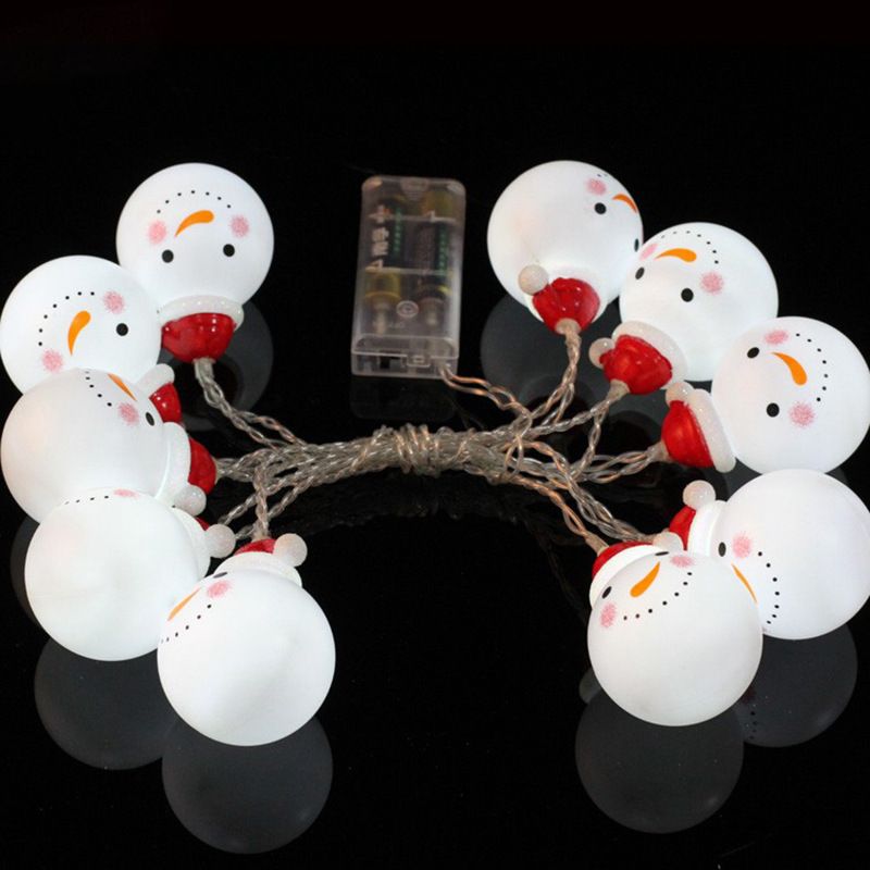 Christmas String Lights Snowman String Lights Waterproof Fairy Christmas Lights Battery-Powered Decoration โ image 4
