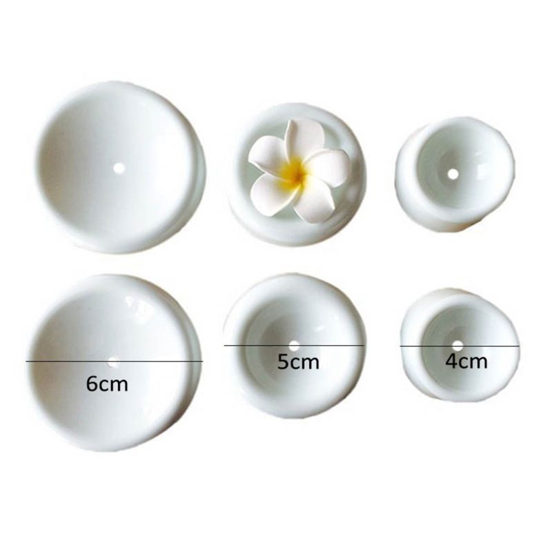 4 Forming Cups Button Shaped Drying Holder Sugar Flower Fondant Gumpaste Chocolate Forming Shaping Mold Cake — image 4