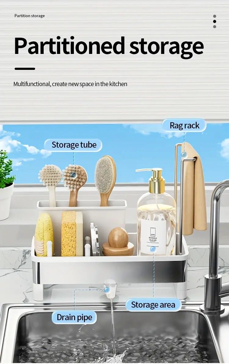 Portable Folding Sink: Space-Saving Storage, Multi-Use for Kitchen, Balcony, and Outdoors — image 3