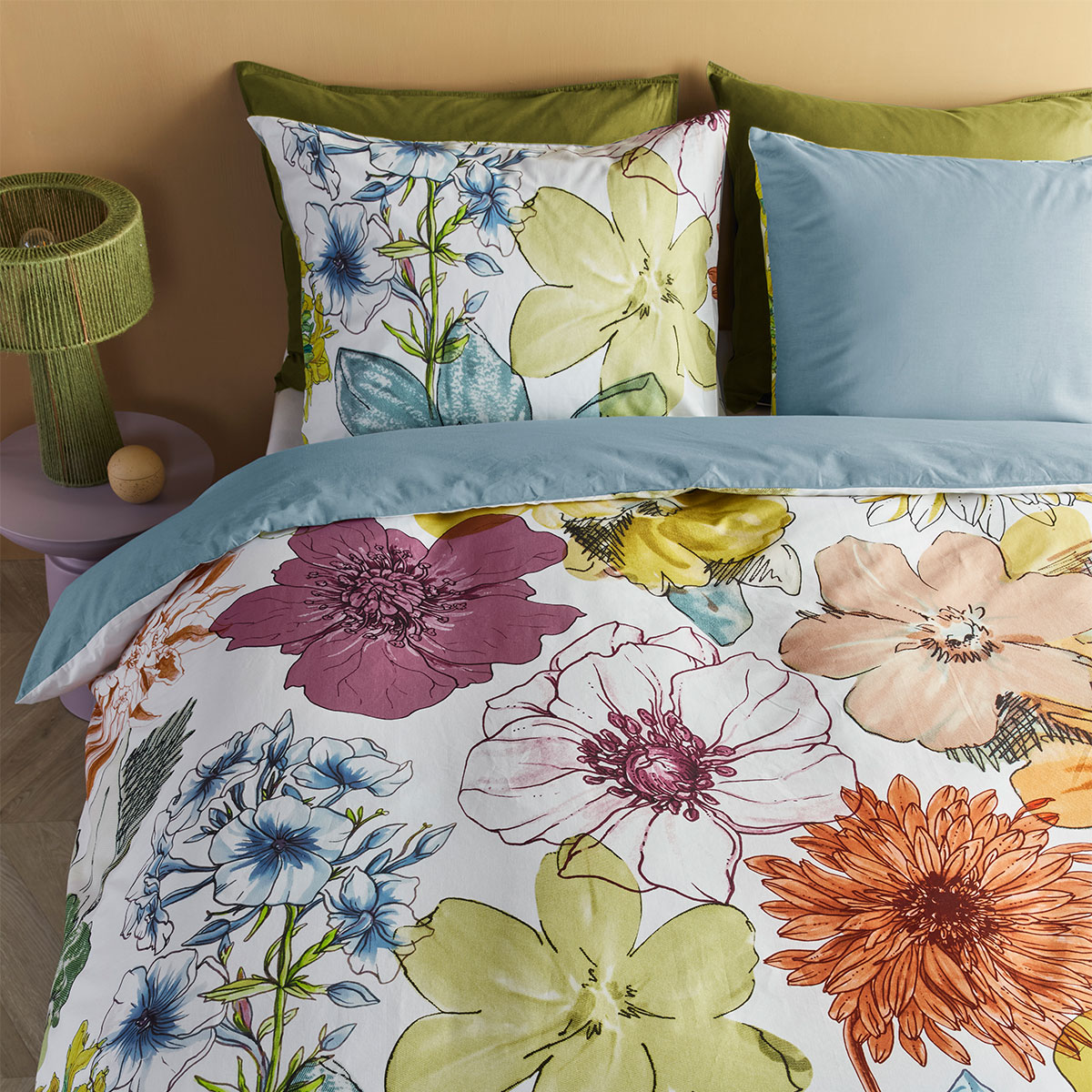 Bedding House Lotti Multi Cotton Floral Quilt Cover Set Queen — image 4