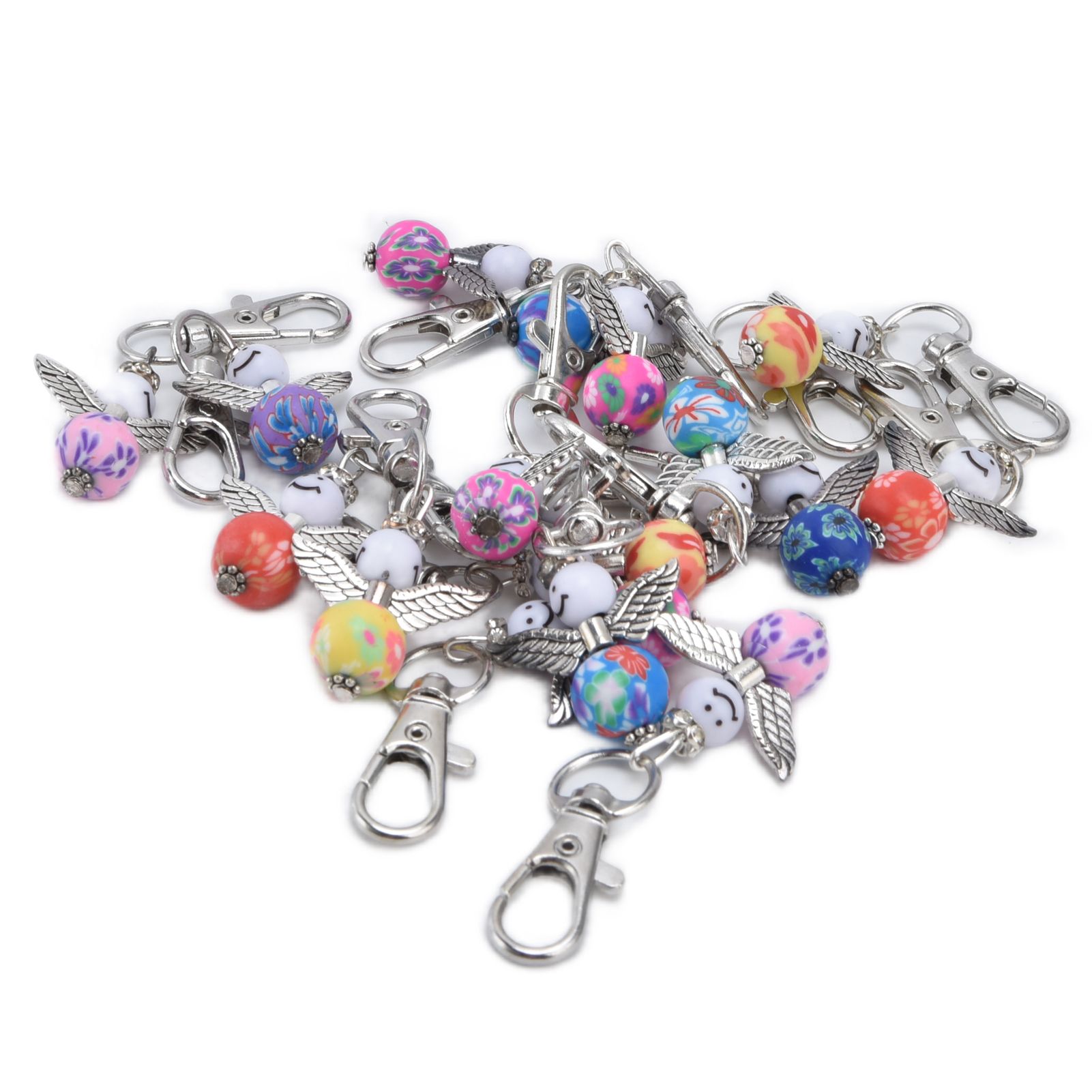 20PCS Cute Keychain Set with Cards Gift Bags for Baby Shower Bridal Shower Wedding Charm Party Favors β image 2