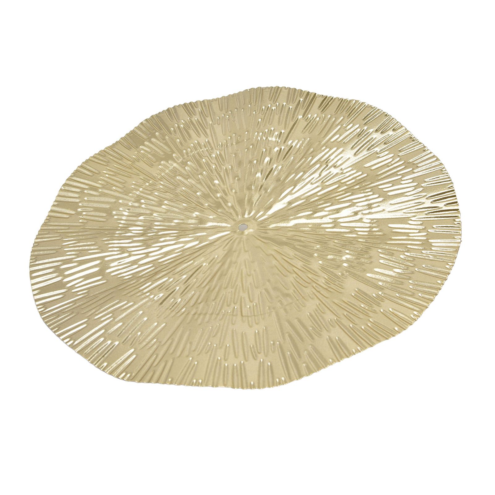 Round Wall Art Decor Elegant Style Iron Material 24.5cm/9.6in Delicate Texture Appearance Golden Irregular Circle โ image 6