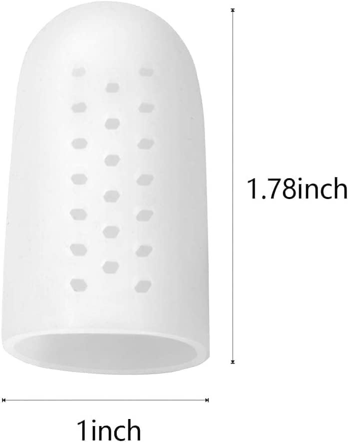 Large toe caps - 10 breathable Toe protectors with holes to reduce friction and protect large toes — image 4