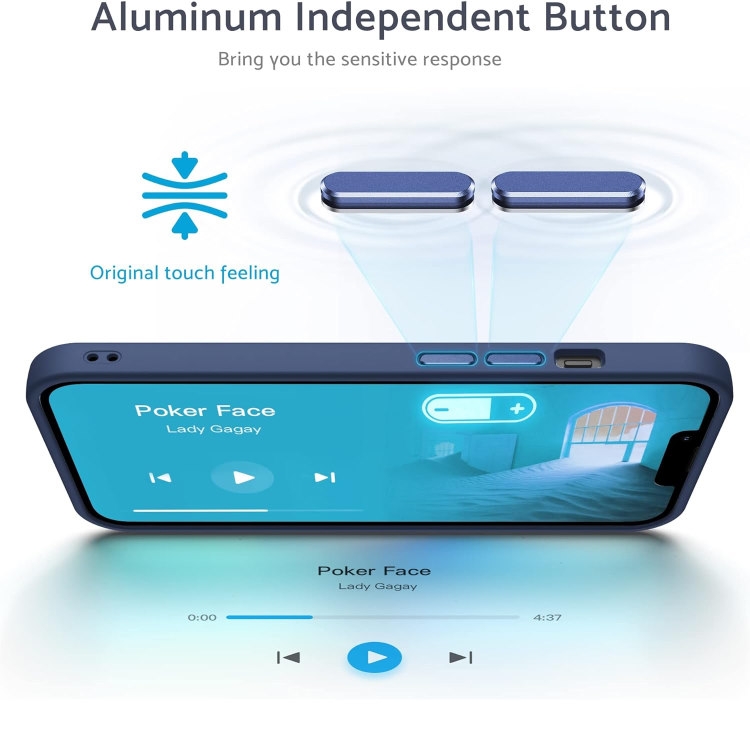 Compatible with iPhone 13 - MagSafe Case Shockproof Silicone Matte Blue โ image 4