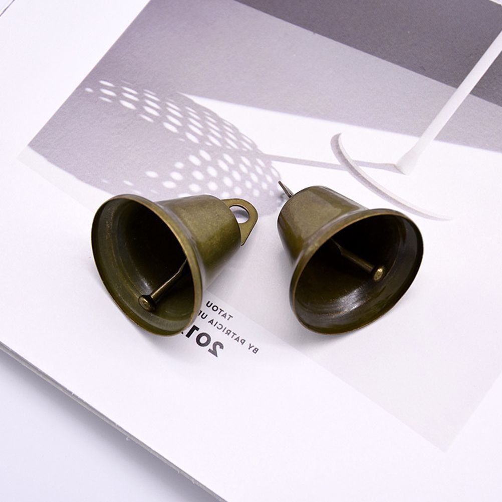 30Pcs Vintage DIY Handmade 38mm Bronze Jingle Bells for Crafts Making โ image 6