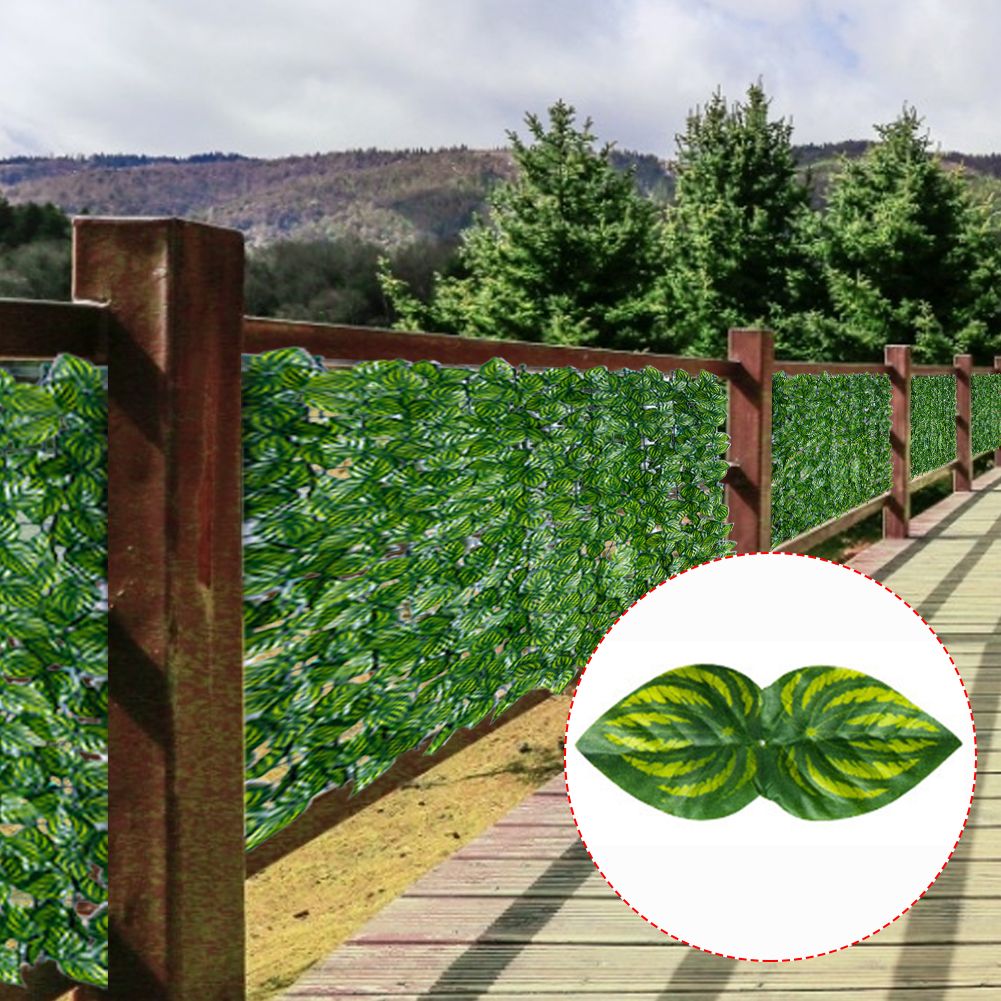 Artificial Leaf Screening Roll UV Fade Protected Hedging Wall Landscaping Garden Fence Balcony Screen for Indoor Outdoor Decor — image 5