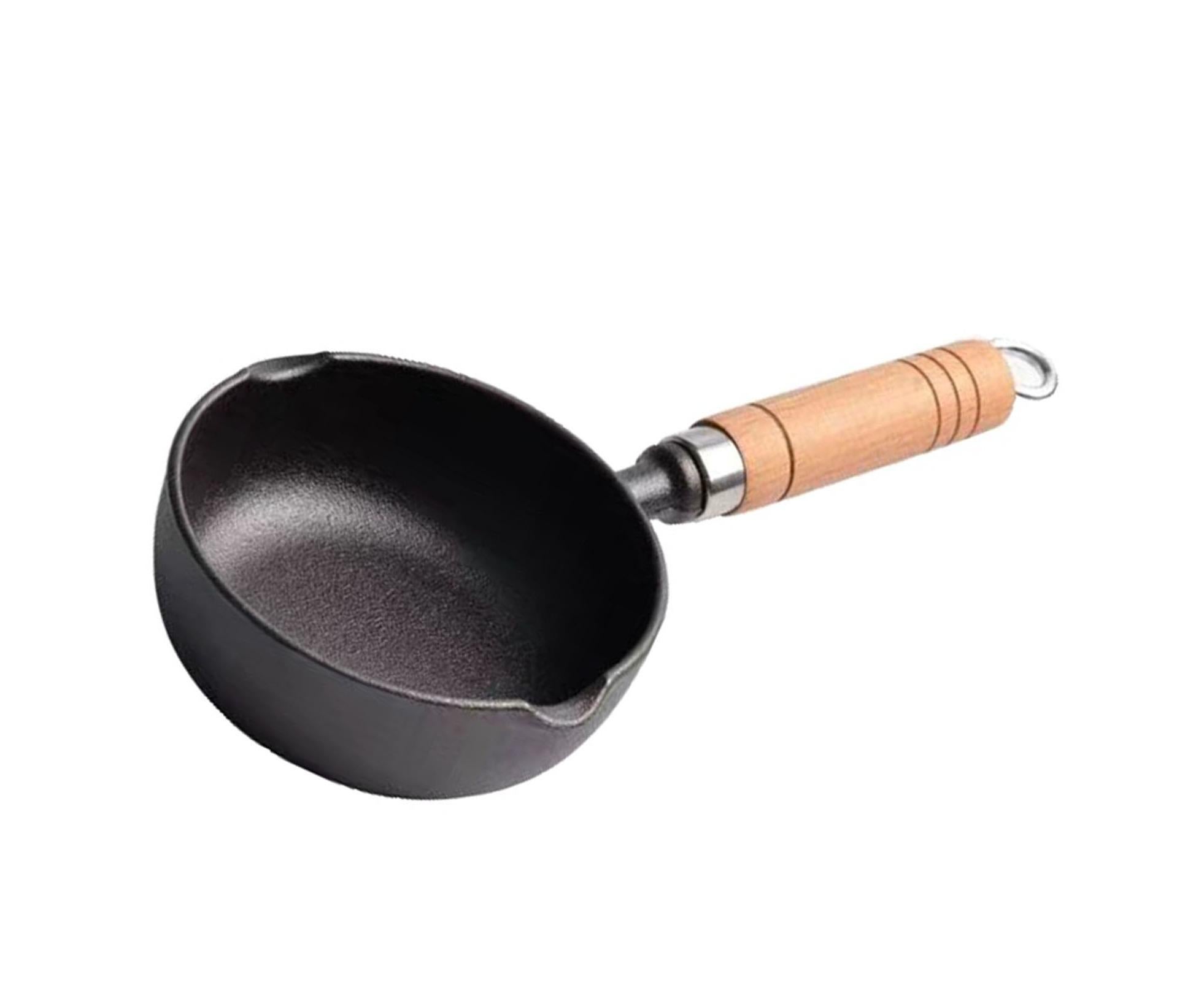Cast Iron Pot, Even Heating Multifunctional Non-Stick Stir Fry Pan, 11 x 4cm — image 4