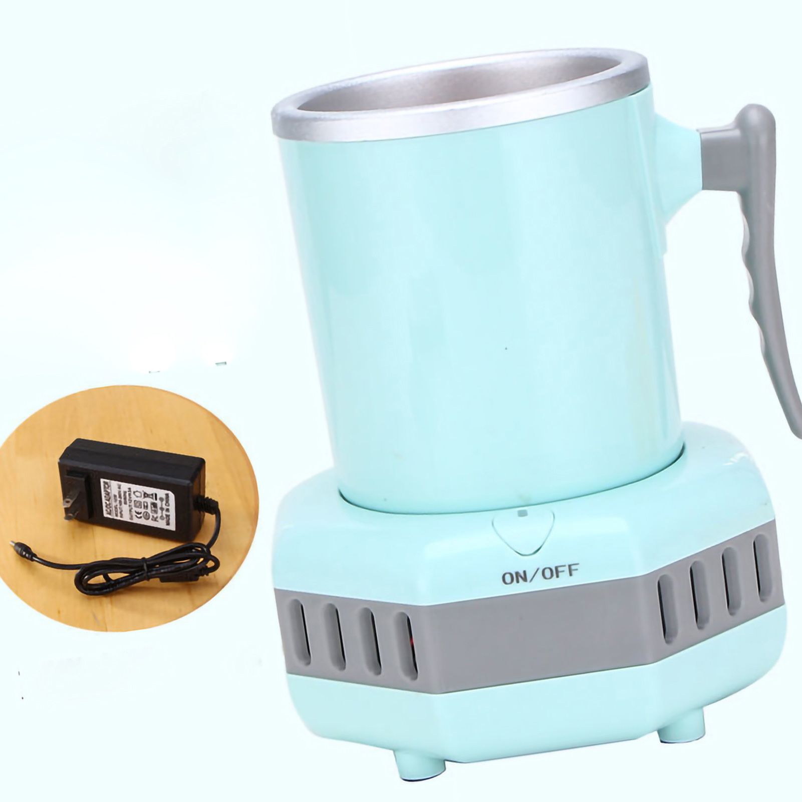 Quick Cooling Cup Easy Operation Portable Great Performance Cup Cooler for Office Dormitory AC 220V CN Plug Blue — image 3