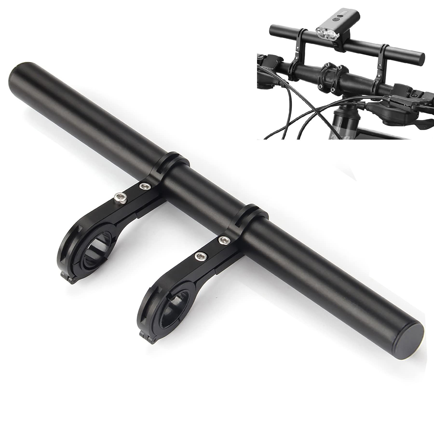 Bike Bicycle Double Handlebar Extender Extension,11.8"(30 cm) Aluminum alloy Super Long Bracket Accessories,For Bike Mounts — image 3