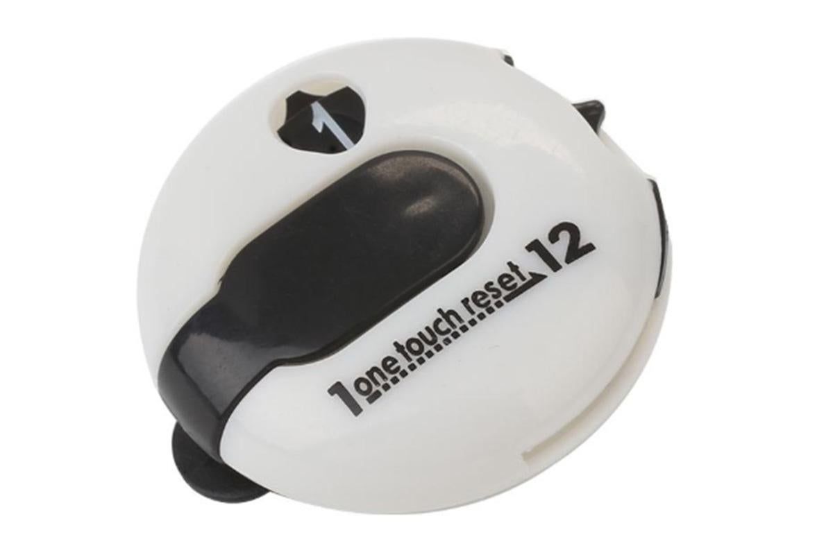 Golf Stroke Counter - Clip-On Score Keeper for Gloves & Hats (3 Colors) - White โ image 2