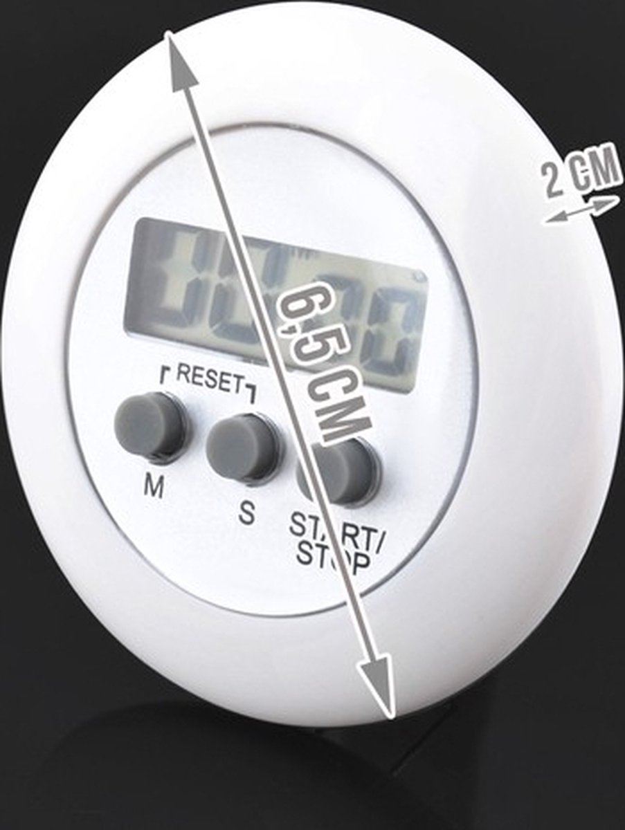 Digital Kitchen Timer | Kitchen Timer with Magnet | Kitchen Timer | Egg Timer | White — image 5