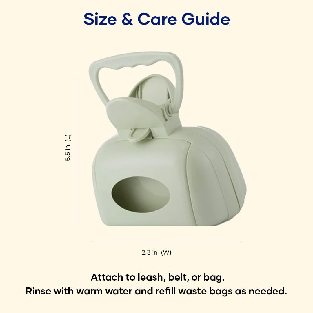 3-in-1 Dog Poop Bag Dispenser Blue Portable Leakproof Easy to Use Pet Waste Cleaning Helper — image 6