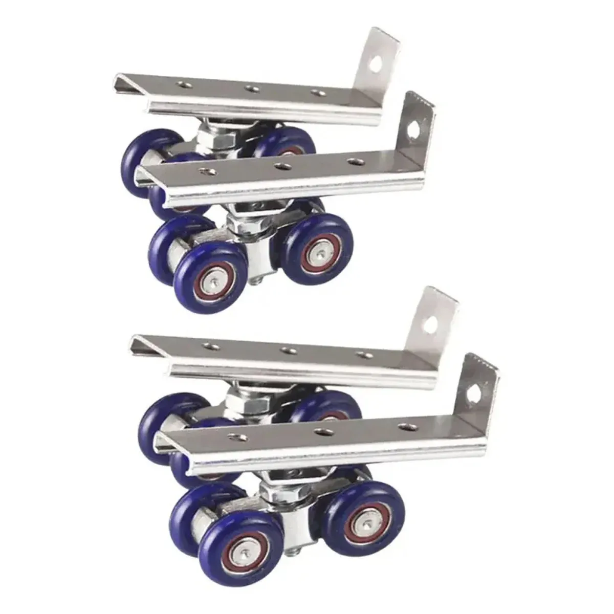 4 Small Swivel Caster Wheels Set For Cart Furniture Cabinet Trolley Tool Use — image 6