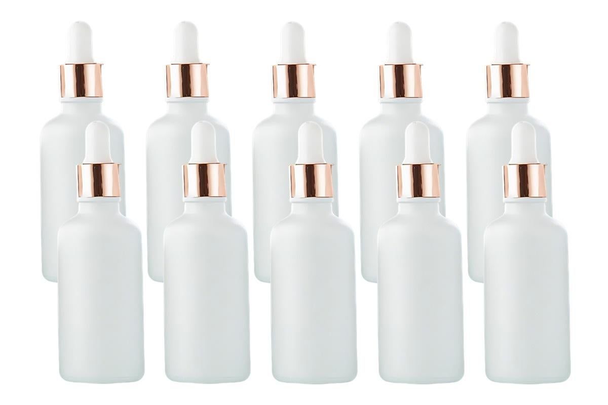 10 Pack Glass Dropper Bottles Rose Gold Caps for Essential Oils - 15ml โ image 6