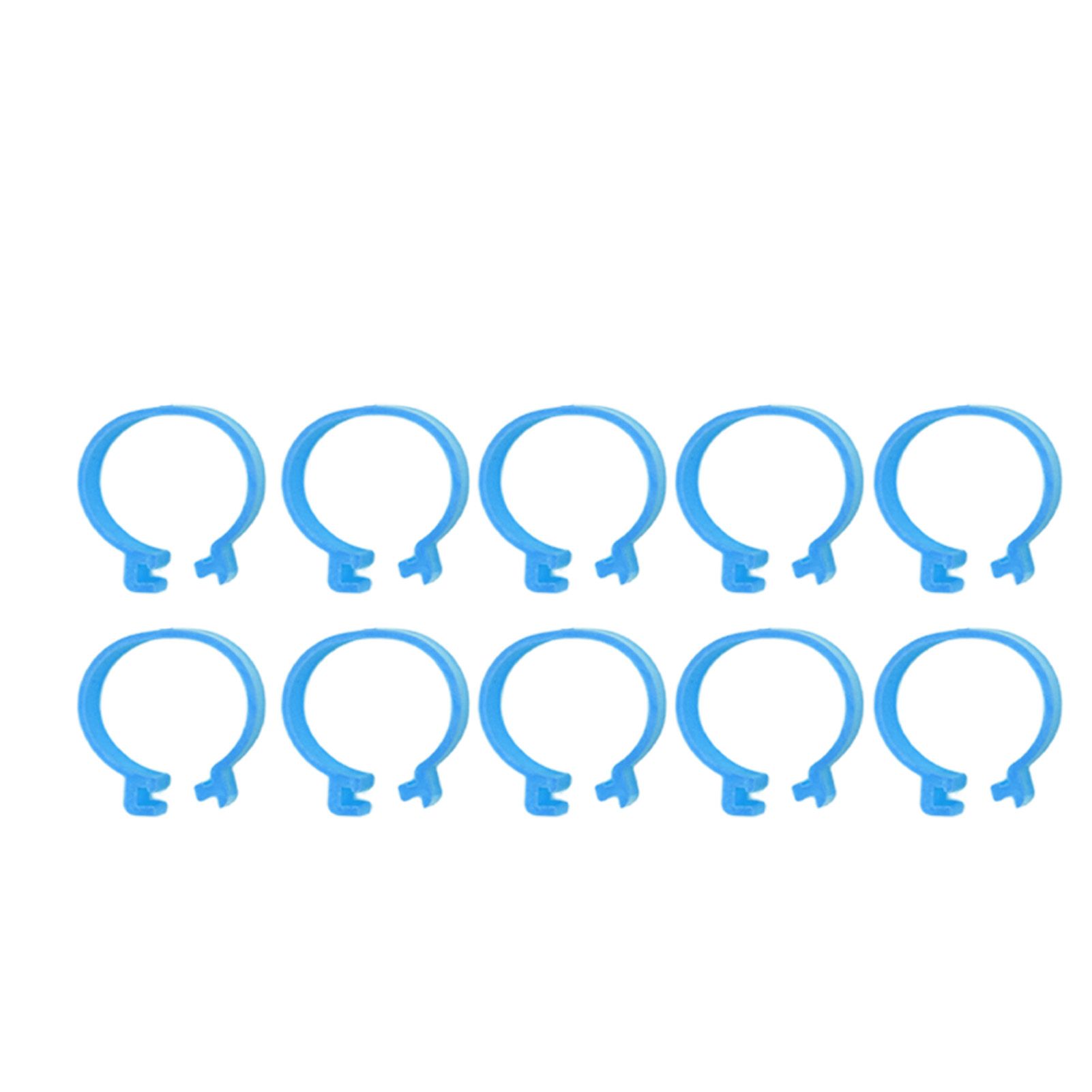 100Pcs Poultry Foot Ring Chicken Bird Duck Identification Leg Bands Open Type Buckle Chicken Ankle Rings Blue 20mm โ image 2