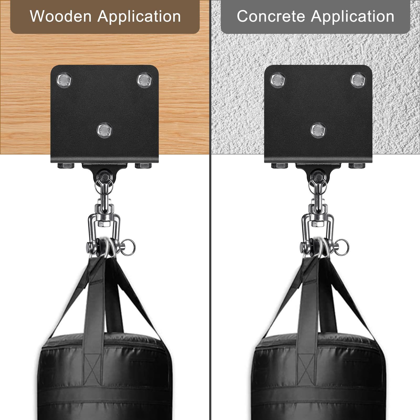 Punching Bag Hanger for Heavy Bag Beam Mount Hardware 360° Rotation Boxing Bag Ceiling Mount I-Beam Heavy Bag Hanger Beam Mount Hooks for Hanging Heavy — image 4